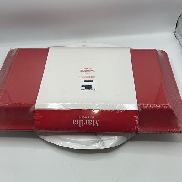 MARTHA STEWART Vintage Holiday Disposable Serving Set- 10 pieces NEW! - Picture 4 of 4